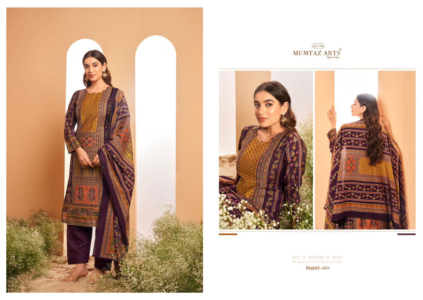 Nayaab Vol 2 By Mumtaz Muslin Digital Printed Dress Material Wholesalers In Delhi
